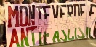 Roma, manifestazione antifascista a Monteverde
