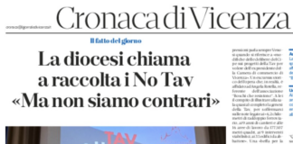 Il confindustriale Giornale di Vicenza evoca i No Tav contro il Vescovo mons. Giuliano Brugnotto Il confindustriale Gdv evoca i No tav contro il Vescovo mons. Giuliano Brugnotto