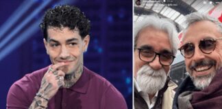 Tony Effe, il selfie di Brunori Sas e Beppe Vessicchio: l’incredibile somiglianza