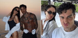 Tony Effe, la fuga romantica con Giulia De Lellis alle Maldive: il selfie di coppia