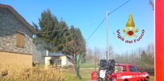 Brogliano, esplosione e incendio in un garage. Nessun ferito intervento dei vigili del fuoco a Brogliano