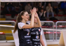 Volley femminile, domenica scontro al vertice del girone C di B1 tra Volksbank Vicenza e Vtb Fcredil Sofia Roviaro, centrale della Volksbank Vicenza Volley (Foto Daniele Marangoni)