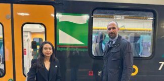 Entra in servizio il nuovo treno elettrico pop monopiano