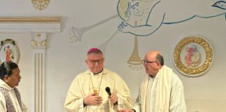 Il vescovo Giuliano celebra la messa nel carcere di Vicenza: “Dobbiamo lasciarci raggiungere dall’amore di Dio” vescovo Brugnotto messa in carcere