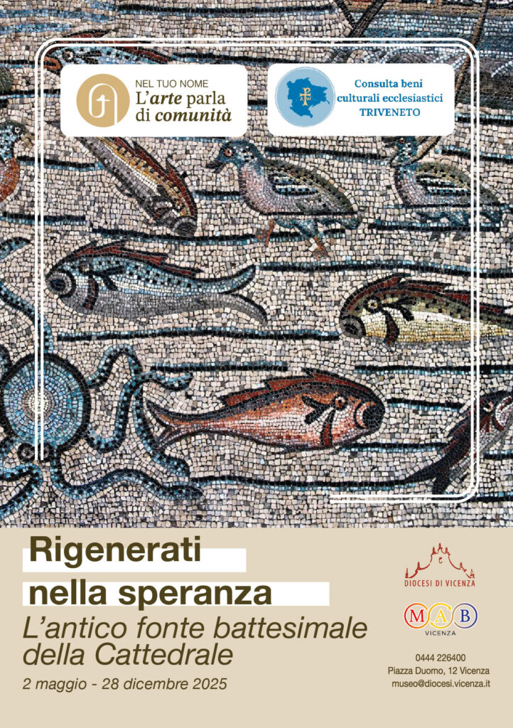 locandina mostra antico fonte battesimale