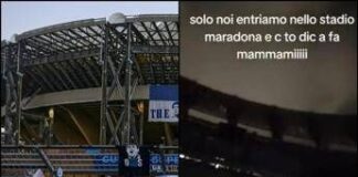 Clamoroso a Napoli, tifosi entrano in scooter al Maradona: “Siamo i più forti” – Video