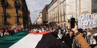 Corteo Pro Palestina a Milano, denunciate 6 persone
