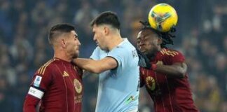 Derby Lazio-Roma 1-1, Soulé risponde a Romagnoli