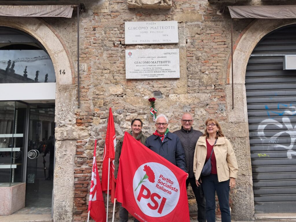 Il Psi di Vicenza onora Giacomo Matteorri il 25 aprile nell'omonima piazza