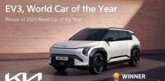 Kia EV3 è World Car of the Year 2025