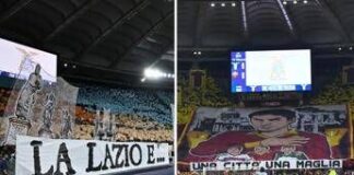 Lazio-Roma, il derby delle curve e delle coreografie – Video