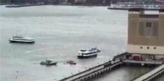 New York, elicottero precipita nel fiume Hudson – Video