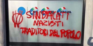 Scritte no-vax imbrattano sedi Uil Veneto e Camera di Commercio a Vicenza. Unanime condanna Scritte no vax sulla sede di Uil Veneto