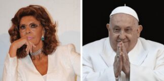 Sophia Loren ricorda Papa Francesco: “Porto sempre con me il rosario che mi regalò”