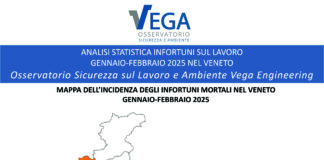 Morti sul lavoro, in Veneto numeri più che triplicati. Venezia in zona rossa, la regione in zona arancione Morti sul lavoro, Veneto in zona arancione