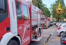 Incendio ad Altavilla: lavatrice in fiamme, sei intossicati e condominio evacuato incendio altavilla vicentina vigili del fuoco