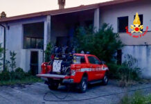 Camisano Vicentino, incendio in un’abitazione disabitata: nessun ferito. Intervento dei vigli del fuoco incendio camisano