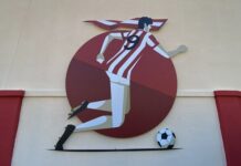 Oltraggiato il murales di Paolo Rossi al Menti. Rucco (FdI): “Gesto inqualificabile che ferisce l’anima di Vicenza” murales Paolo Rossi