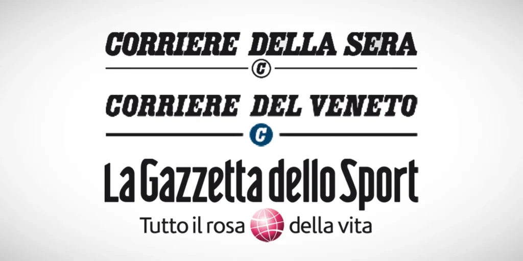 Corriere della Sera, Corriere del Veneto e Gazzetta dello Sport, tutti quotidiani del gruppo Cairo