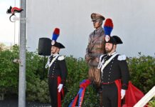 Inaugurata ieri alla Tenenza di Dueville la statua del Carabiniere Attilio Franzan, Medaglia d’Oro al Merito Civile statua Attilio Franzan