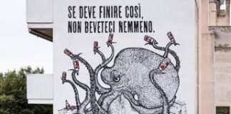 Donazione, asta benefica e murale, Ichnusa contro l’abbandono del vetro