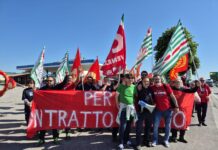 Ebara di Gambellara, sciopero e manifestazione per il contratto integrativo. Fim e Fiom Vicenza: “Da parte aziendale chiusura ideologica” ebara lavoratori in sciopero