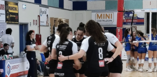 Serie B1 femminile girone C, la Volksbank Vicenza Volley cede a Riccione (3-1) e vede svanire in extremis i play off Il gruppo della Volksbank Vicenza Volley a Riccione