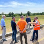 Rampa di Ospedaletto i lavori procedono spediti: riaprirà al traffico a fine giugno. L’assessore Spiller in sopralluogo al cantiere Sopralluogo al cantiere di Ospedaletto