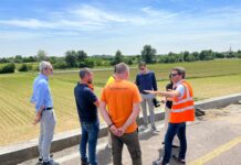 Rampa di Ospedaletto i lavori procedono spediti: riaprirà al traffico a fine giugno. L’assessore Spiller in sopralluogo al cantiere Sopralluogo al cantiere di Ospedaletto