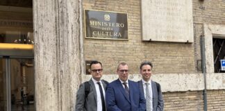 Missione istituzionale del Comune di Brendola a Roma per il recupero della chiesa incompiuta L'assessore Fabris, il sindaco Beltrame e l'assessore Rodighiero al MInisterp della Cultura per larlare della Chiesa incompiuta