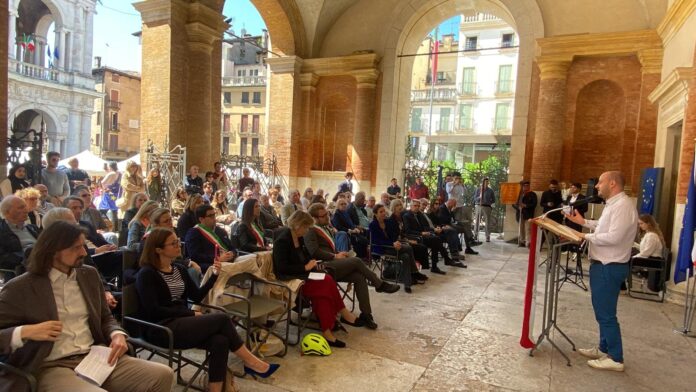Loggia Cerimonia in Loggia del Capitaniato per Giornata mondiale dell'Europa