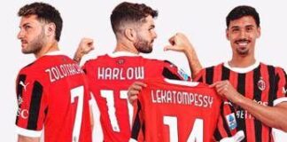Milan, oggi i calciatori in campo con i cognomi delle mamme sulle maglie