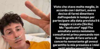 Shade, lo sfogo dall’ospedale: “Mi hanno annullato il concerto, pensano che non ce la faccio”