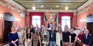 13° Scudetto per il Famila Schio, cerimonia in Municipio per rendere omaggio alle Orange Famila Schio festeggiato in Comune