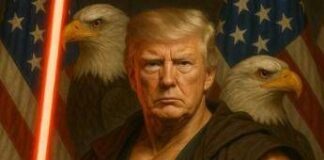 Trump, la nuova ‘foto’ della Casa Bianca: dopo il Papa Donald, ecco Star Wars