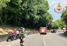 Schio, scontro semifrontale tra due auto: due feriti incidente stradale a schio