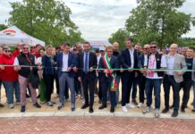 Tappa dei Berici, inaugurato il Villaggio di Tappa a Campo Marzo. Premiate le tre vetrine vincitrici del contest a tema Giro d’Italia inaugurazione villaggio Tappa dei berici