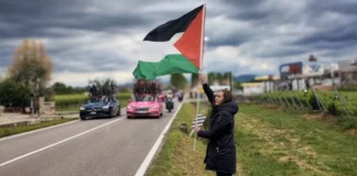 Bandiera palestinese al Giro: identificata l’europarlamentare vicentina Cristina Guarda cristina guarda palestina