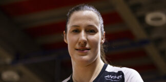 Volley, B1 femminile girone C, la Volksbank Vicenza cerca la “vendetta” contro Giorgione per continuare a inseguire i play off La centrale del Volksbank Vicenza Volley Martina Pegorar