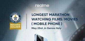 realme GT 7 conquista il Guinness World Record: 24 ore di film in streaming