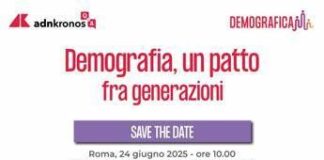 ‘Demografia, un patto fra generazioni’, il 24 giugno l’evento Adnkronos Q&A