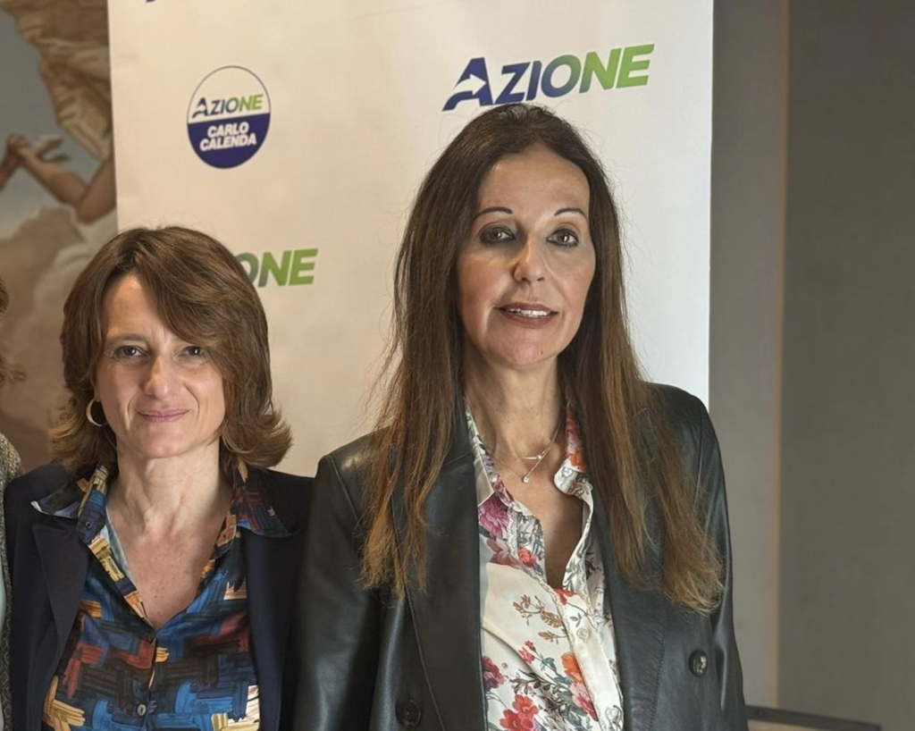 Elena Bonetti, presidente di Azione, con Francesca Carli (Responsabile Politiche educative Azione Veneto)