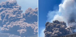 Eruzione dell’Etna, turisti in fuga dal cratere dopo l’esplosione – Video