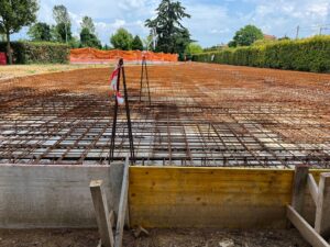 il cantiere al campo Perraro