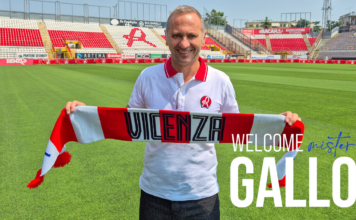 Vicenza-Catanzaro, Gallo: «La Serie B va osservata». I 23 convocati Fabio Gallo presenta Vicenza-Catanzaro allo stadio Romeo Menti