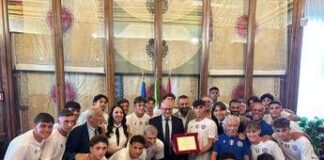 Ostiamare premiata in Campidoglio, De Rossi: “Stiamo facendo grandi cose”