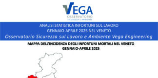 Morti sul lavoro, in Veneto è allarme: la regione in zona arancione, tre province in zona rossa. Quasi metà vittime sono stranieri zona arancione per il veneto per i morti sul lavoro