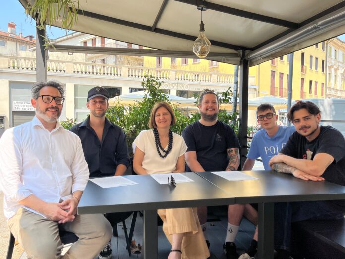 balbi+e+ristoratori+cabianca L'assessore Balbi al progetto Piazza Cabianca