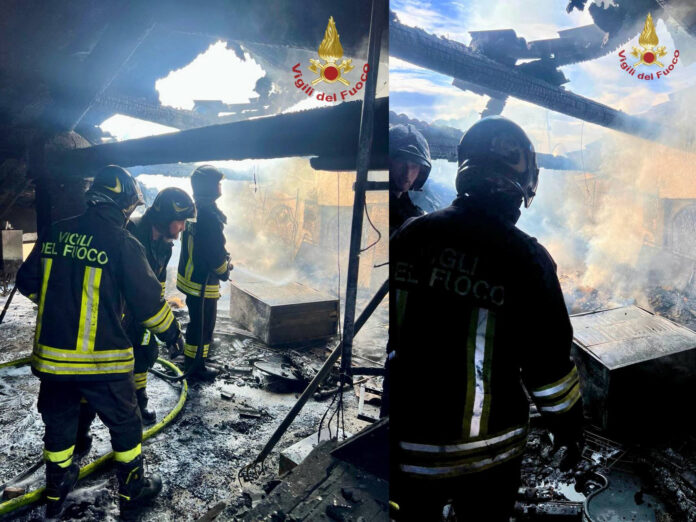 incendio a Cornedo Vicentino