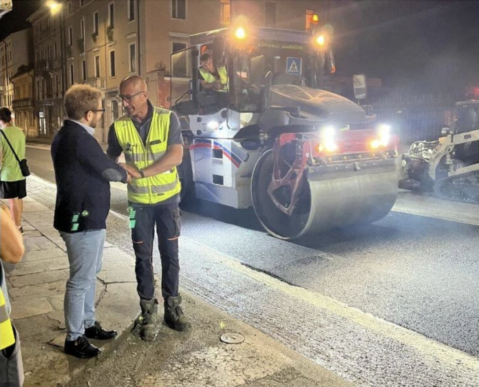 Asfaltature estive a Vicenza, Giacomo Possamai in sopralluogo